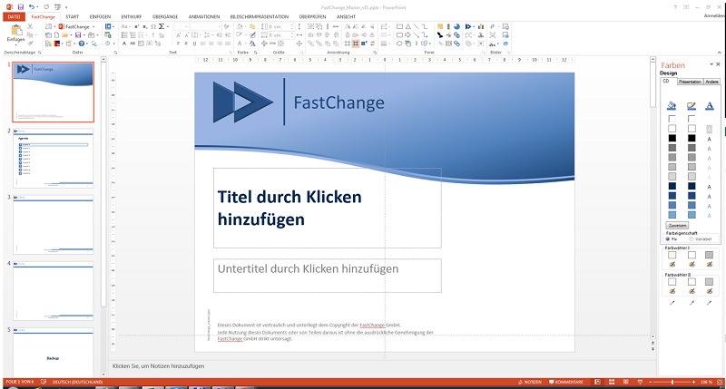 FastChange Toolbar screenshot